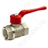 БАЗ, Кран шаровый 11Б27П1 никелированный 1/2" ВВ рычаг, вода, пар, Ру16, 150°С - купить в Тамбове